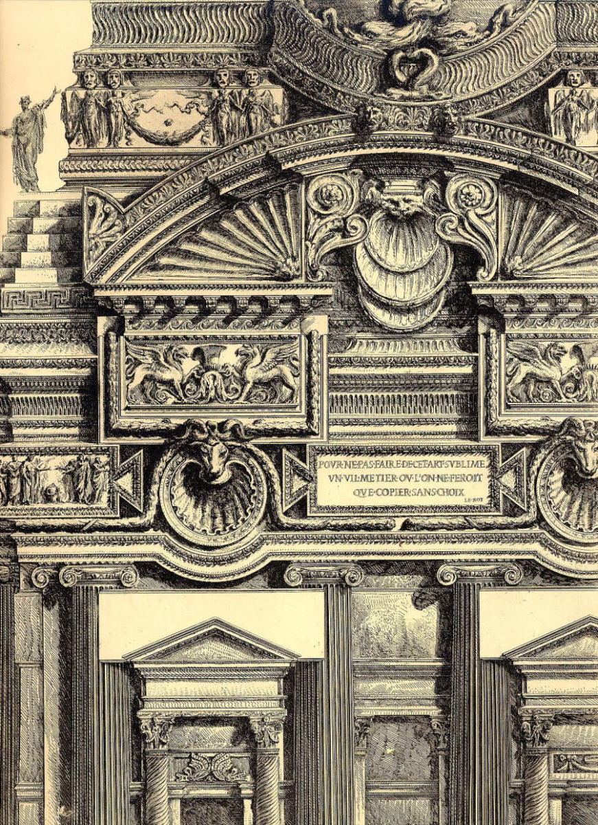 版画 铜版画,エッチング  1905年 piranesi ローマの壮丽と建筑~建筑